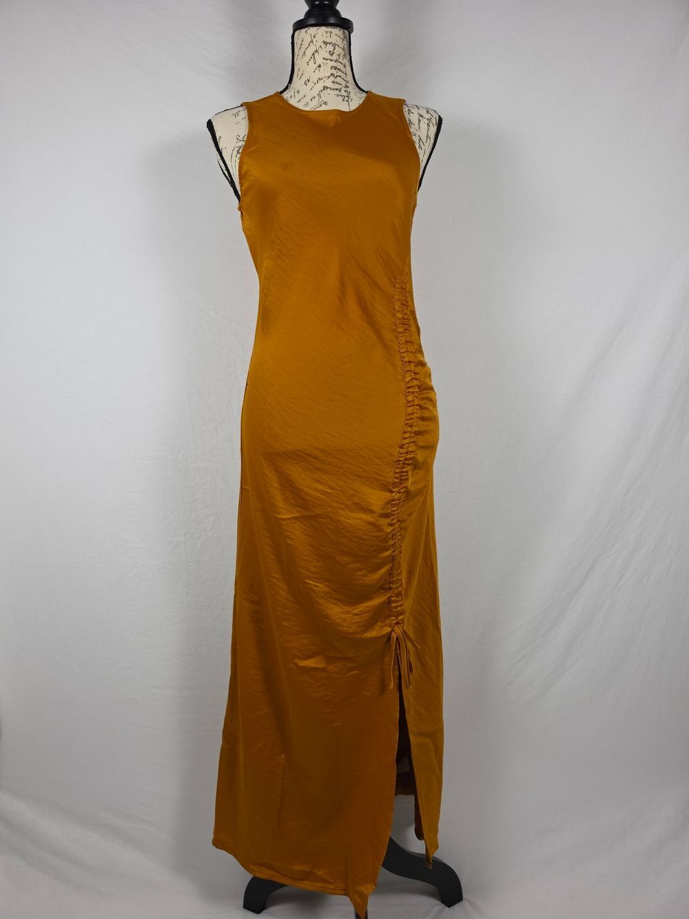 House of Harlow 1960 x REVOLVE Gold Ruched Maxi Dress S